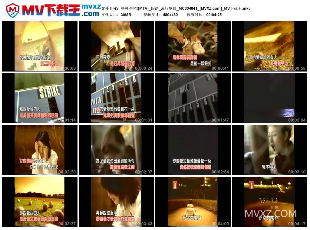 杨林-钮扣(MTV)_国语_流行歌曲_MC304841